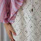 Nellie Crochet Skirt- Powder