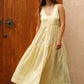 Gabby Midi Dress - Lemon