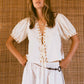 Gabby Tie Blouse - Cream