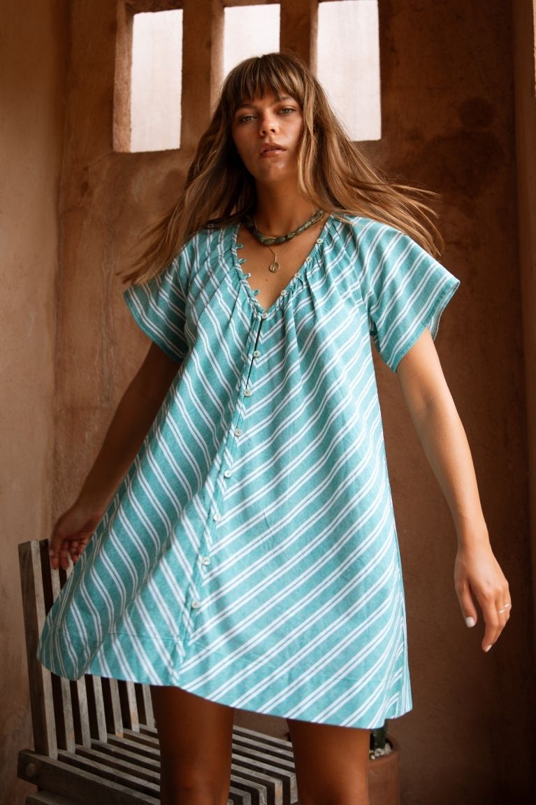 Florence Mini Dress - Baltic
