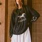 Mustang Tee - Washed black