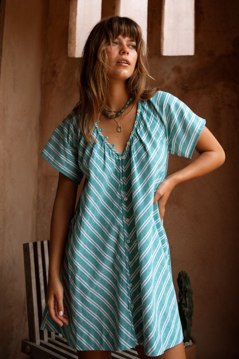 Florence Mini Dress - Baltic