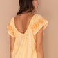 Betty Embroidered Top - Apricot