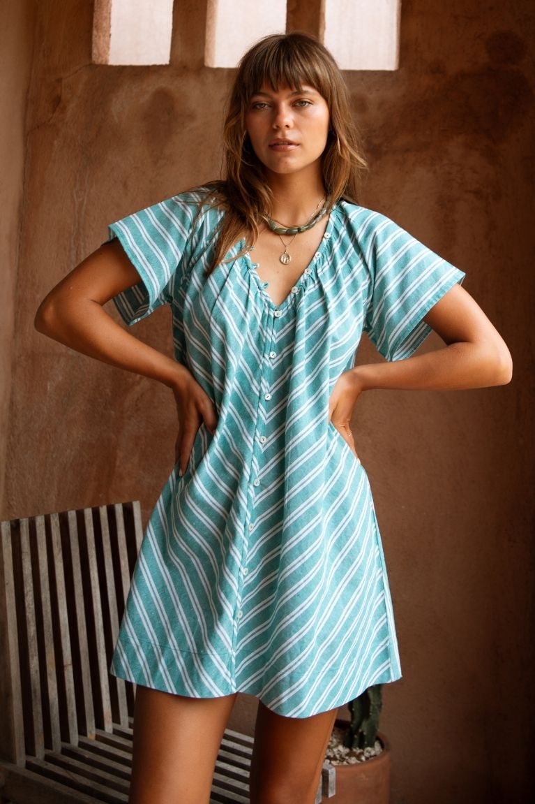 Florence Mini Dress - Baltic