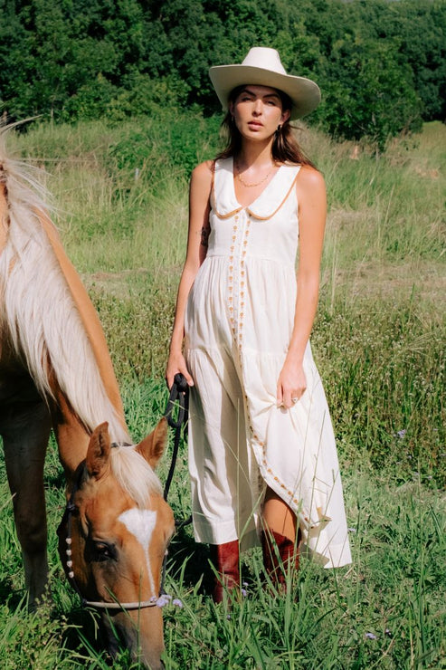 Gabby Midi Dress - Cream