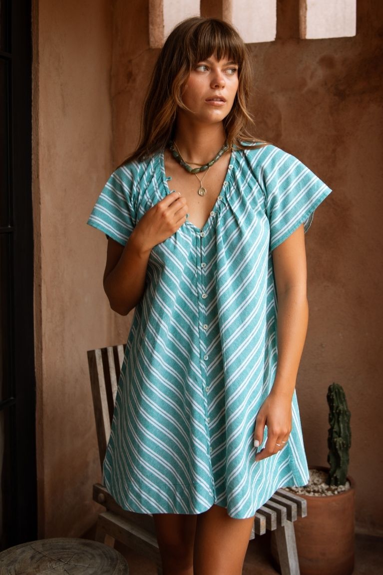 Florence Mini Dress - Baltic