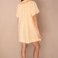 Betty Embroidered Smock Dress - Apricot