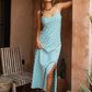 Florence Bias Dress - Baltic