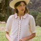 Gabby Blouse - Macadamia