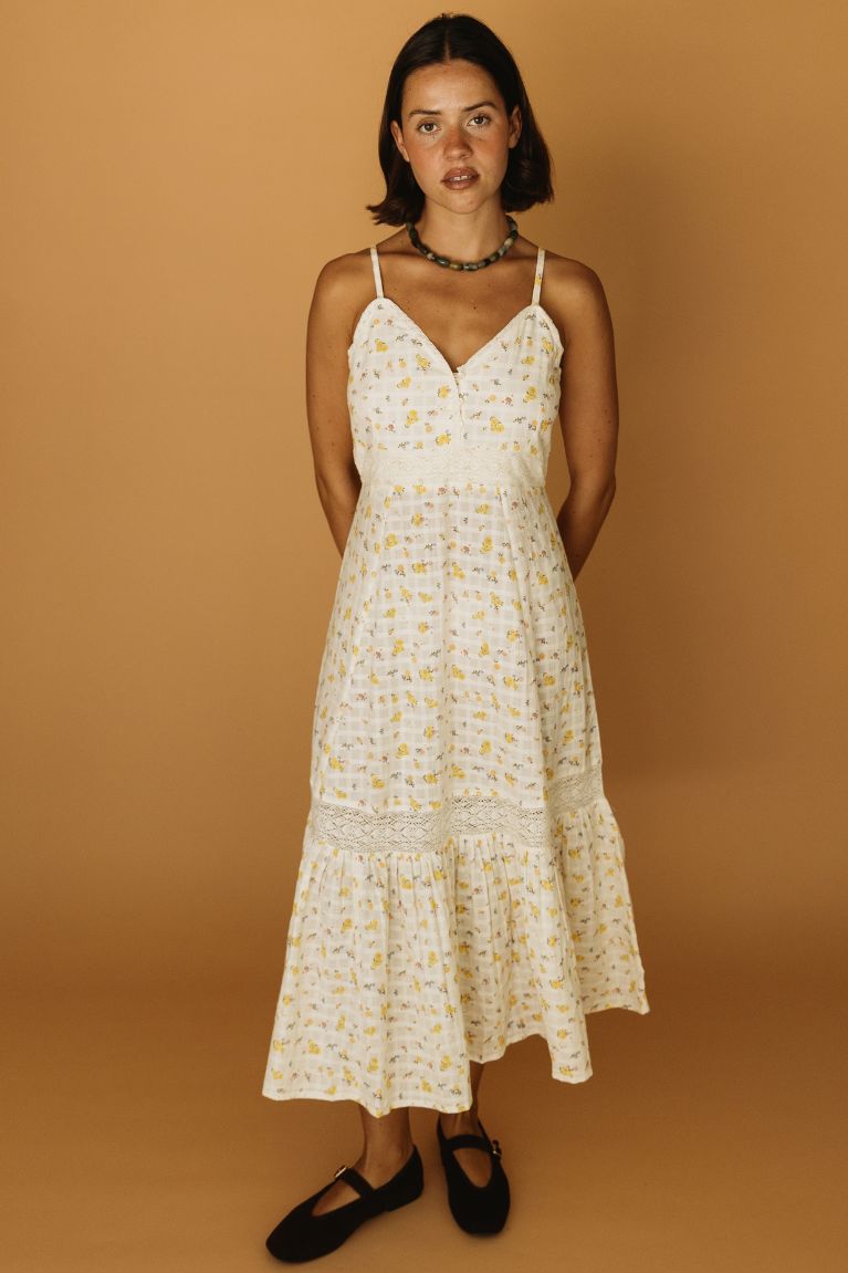 Faye Strappy Dress - Carnation