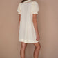 Gabby Collared Mini Dress - Cream