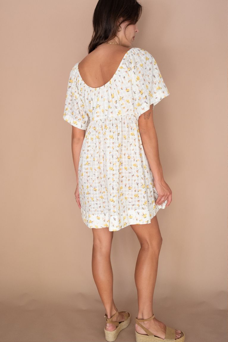 Faye Mini Dress - Carnation