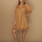 Camille Smock Dress - Pecan