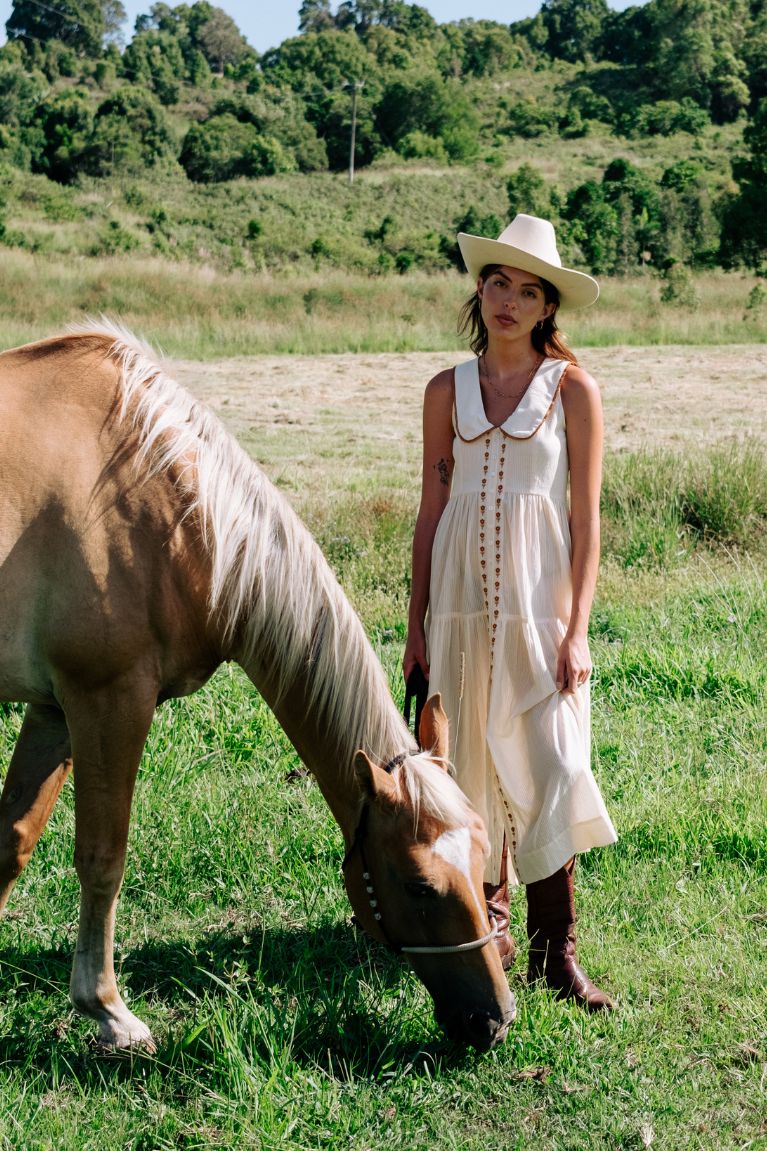 Gabby Midi Dress - Cream