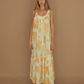 Juliette Button Down Maxi Dress - Bloom