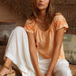 Betty Embroidered Top - Apricot