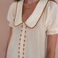 Gabby Collared Mini Dress - Cream