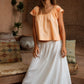 Betty Embroidered Top - Apricot