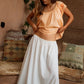Betty Embroidered Top - Apricot