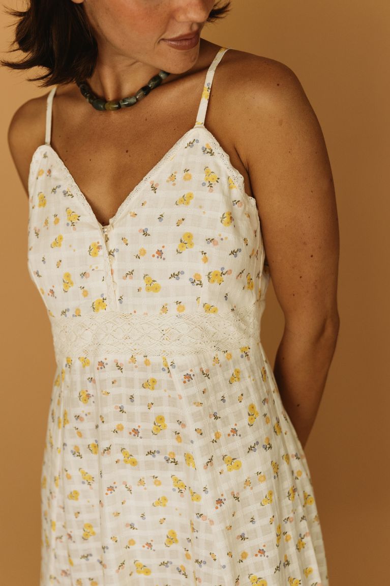 Faye Strappy Dress - Carnation