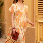 Juliette Dolman Sleeve Maxi Dress - Bloom