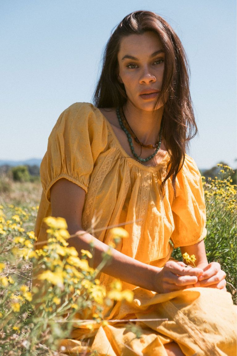 Zoey Midi Dress - Honey