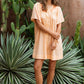 Betty Embroidered Smock Dress - Apricot