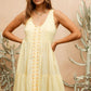 Gabby Midi Dress - Lemon