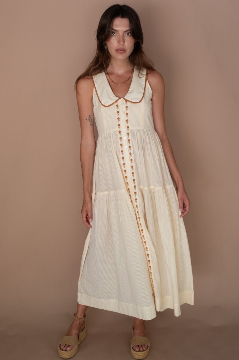 Gabby Midi Dress - Cream