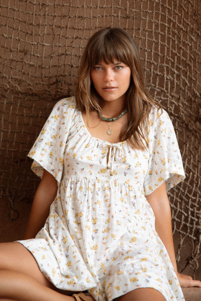Faye Mini Dress - Carnation