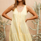Gabby Midi Dress - Lemon