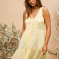 Gabby Midi Dress - Lemon