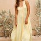 Gabby Midi Dress - Lemon