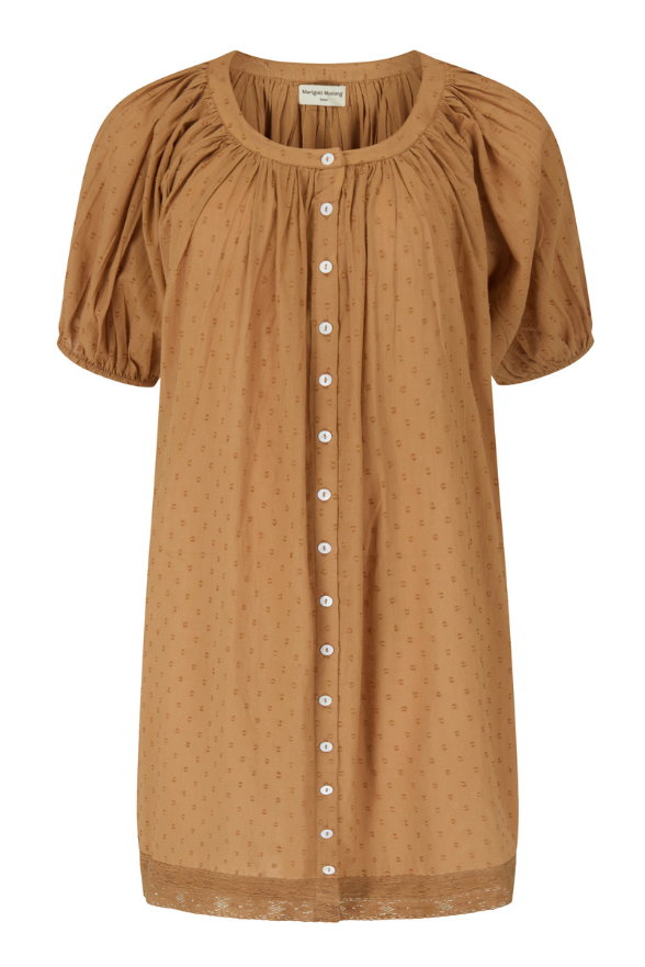 Camille Smock Dress - Pecan