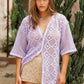Maggie Crochet Shirt - Lavender