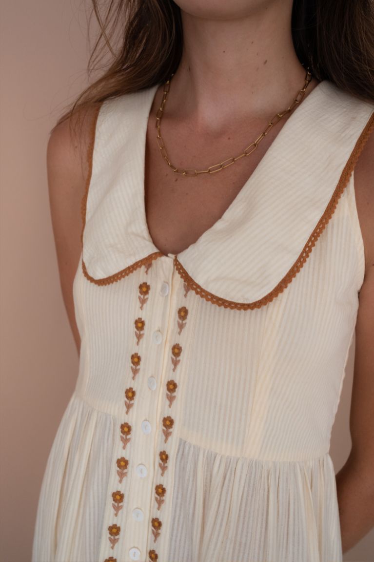 Gabby Midi Dress - Cream