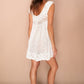 Maggie Crochet Mini Dress - Vanilla