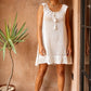 Maggie Crochet Mini Dress - Vanilla