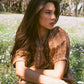 Delilah Smock Midi Dress - Walnut