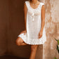 Maggie Crochet Mini Dress - Vanilla