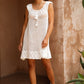 Maggie Crochet Mini Dress - Vanilla