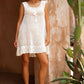 Maggie Crochet Mini Dress - Vanilla