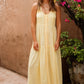 Gabby Midi Dress - Lemon