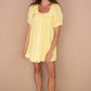 Gabby Mini Dress - Lemon