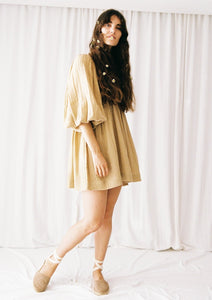 Camille Double Cloth Mini Dress - Spice