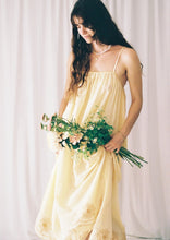 Load image into Gallery viewer, Daisy Embroidered Strappy Dress - Butter
