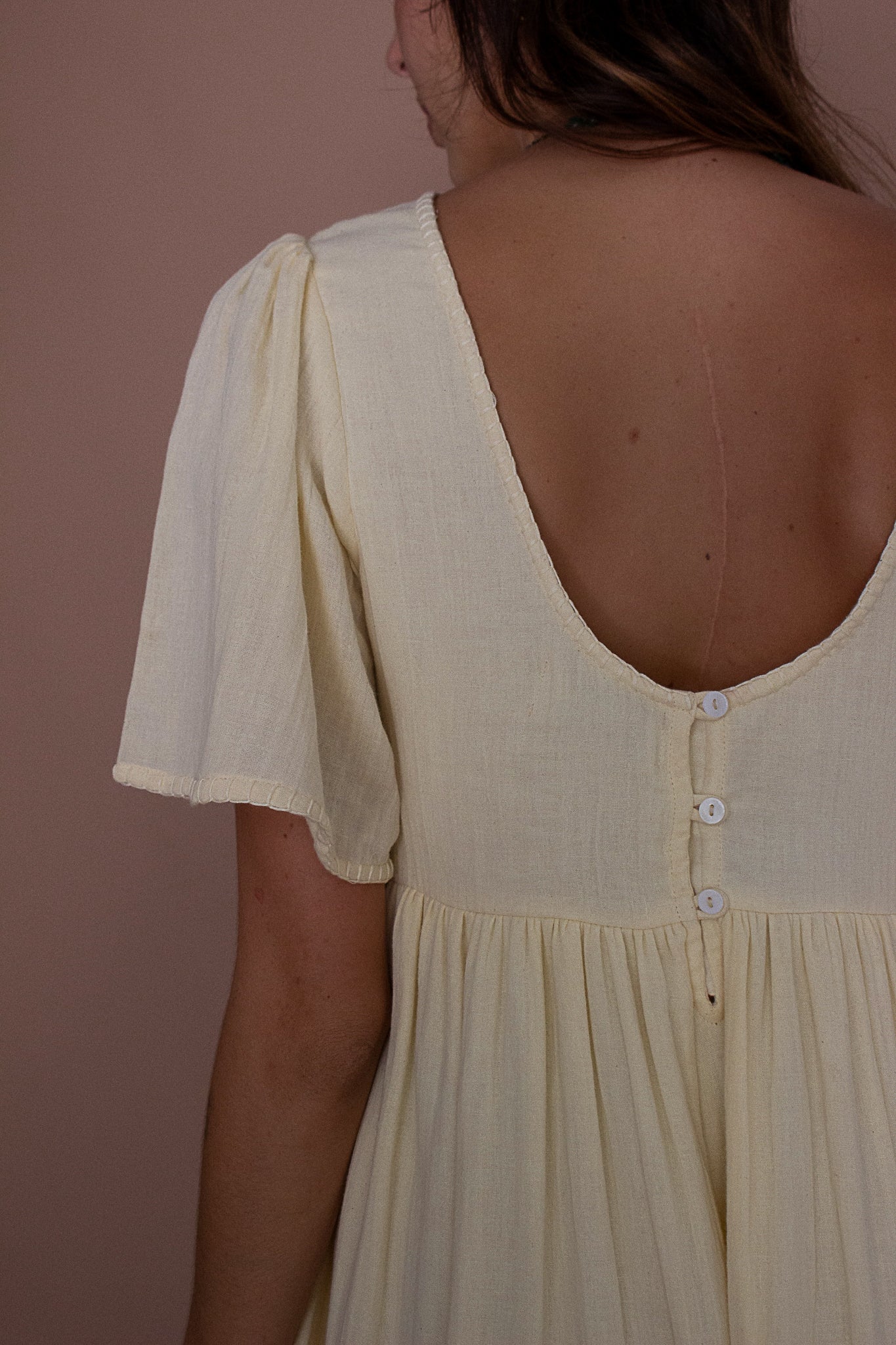 Amelia Midi Dress - Cream