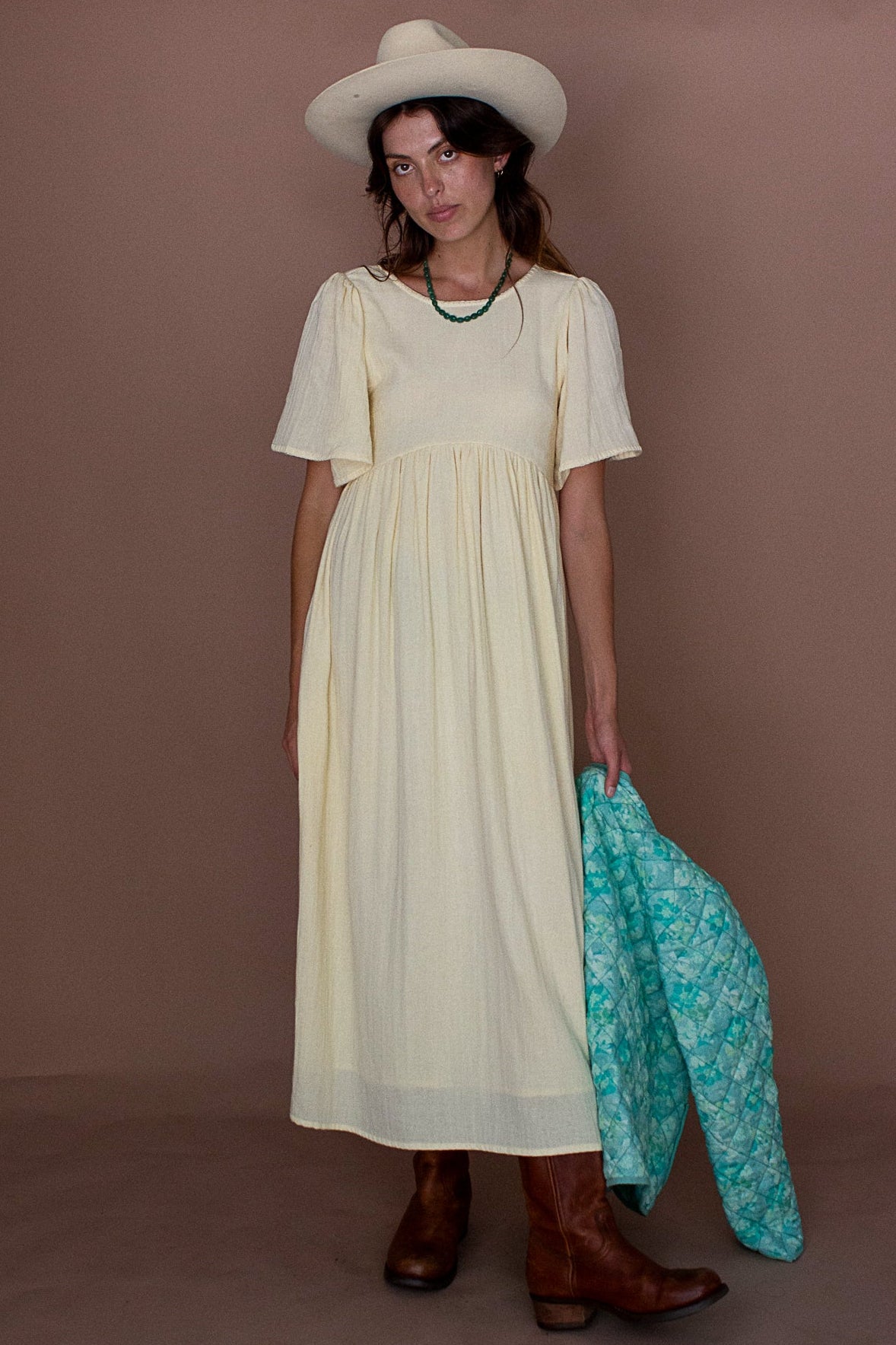 Amelia Midi Dress - Cream
