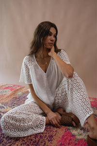 Brigette Lace Blouse - Ivory