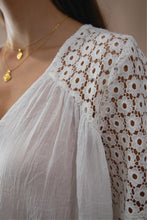 Load image into Gallery viewer, Brigette Lace Blouse - Ivory
